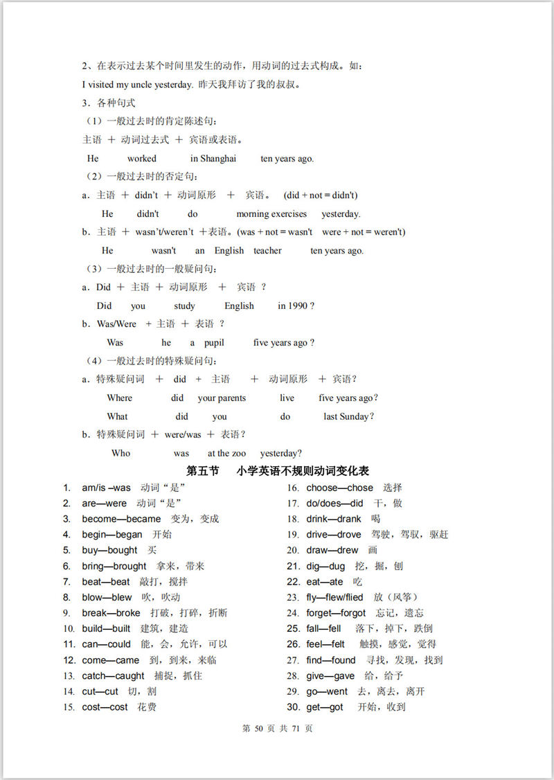 小学英语   语法涨分宝典