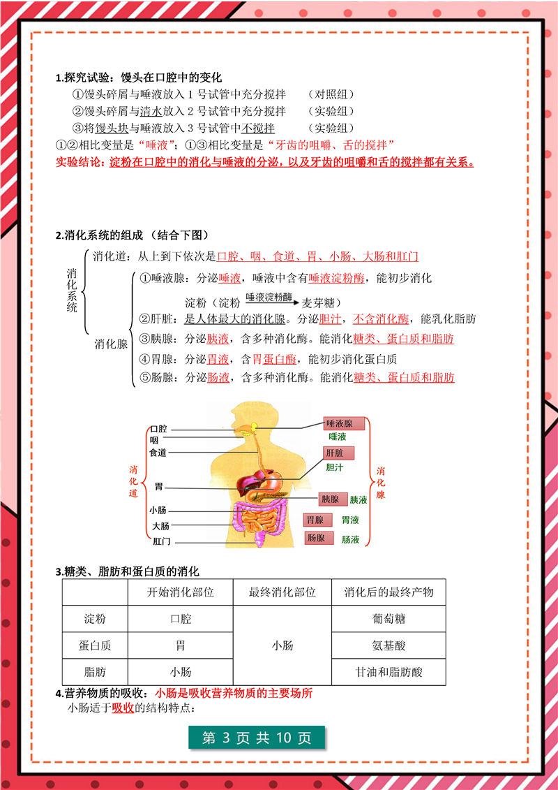七年级下册 生物 高频考点_页面_03.jpg 地理+生物-答题模板--七年级下册