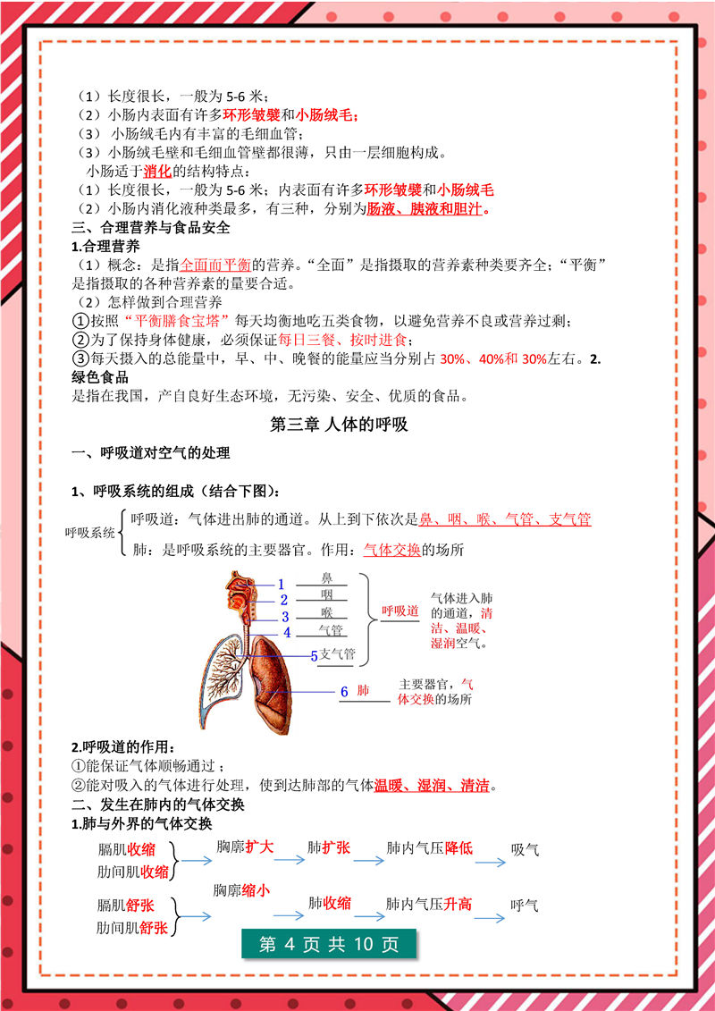 七年级下册 生物 高频考点_页面_04.jpg 地理+生物-答题模板--七年级下册